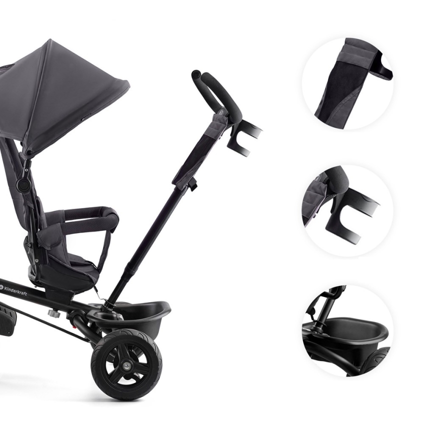 KINDERKRAFT - Lasten kolmipyörä AVEO harmaa