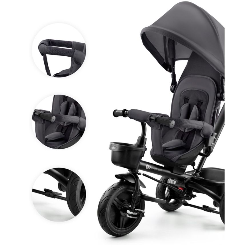 KINDERKRAFT - Lasten kolmipyörä AVEO harmaa