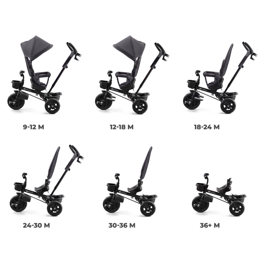 KINDERKRAFT - Lasten kolmipyörä AVEO harmaa