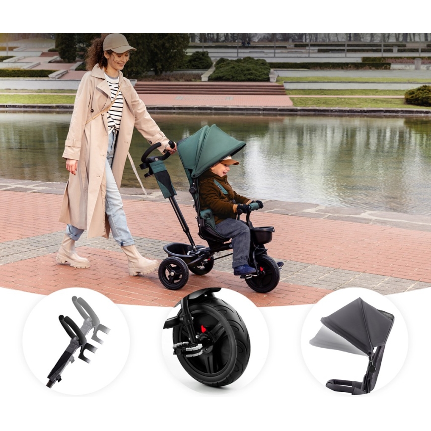 KINDERKRAFT - Lasten kolmipyörä AVEO vihreä