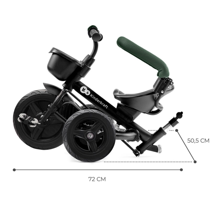KINDERKRAFT - Lasten kolmipyörä AVEO vihreä