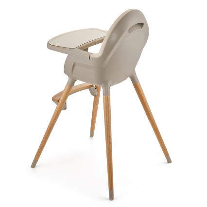KINDERKRAFT - Lasten ruokapöydän tuoli 2v1 FINI2 pyökki/beige