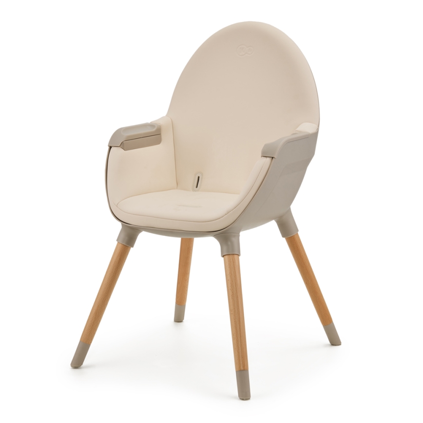KINDERKRAFT - Lasten ruokapöydän tuoli 2v1 FINI2 pyökki/beige