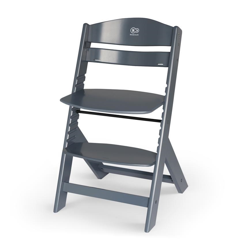 KINDERKRAFT - Lasten ruokatuoli ENOCK harmaa