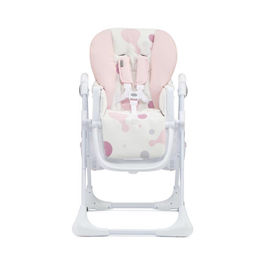 KINDERKRAFT - Lasten ruokatuoli YUMMY pinkki/valkoinen