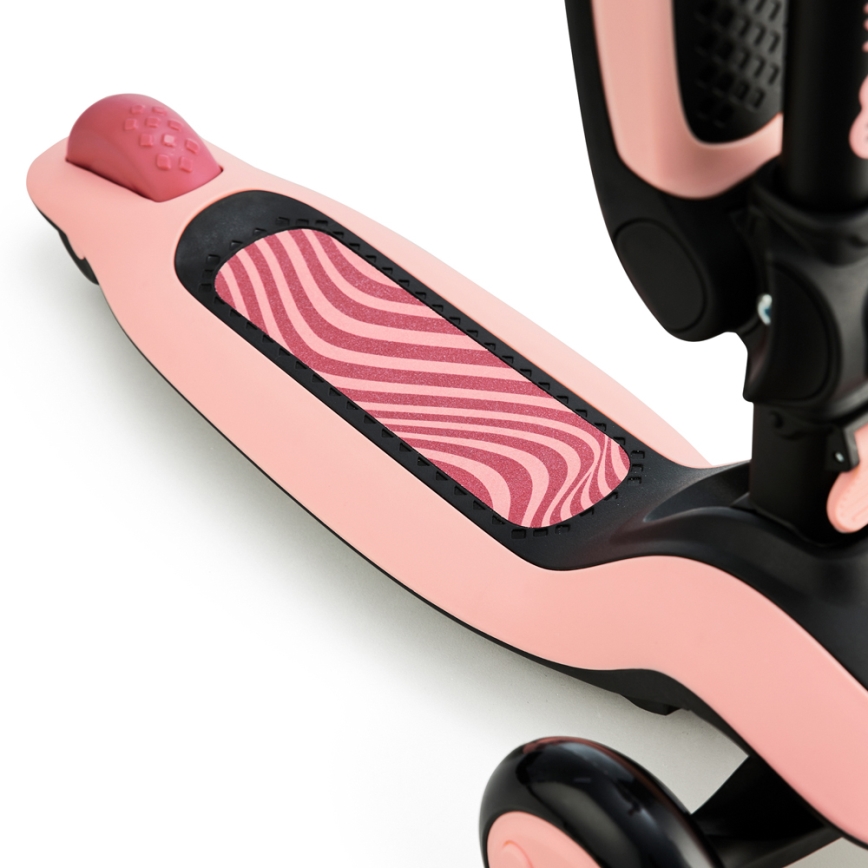 KINDERKRAFT - Lasten skootteri 2in1 HALLEY Ruusu vaaleanpunainen