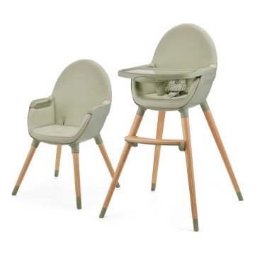 KINDERKRAFT - Lasten syöttötuoli 2-in-1 FINI2 koivu/vihreä