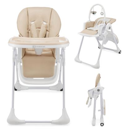 KINDERKRAFT - Lasten syöttötuoli 2-in-1 TUMMIE beige