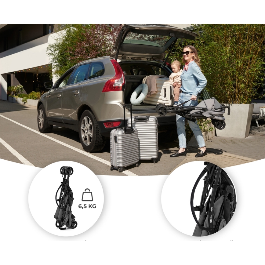 KINDERKRAFT - Lastenrattaat TIK Stone harmaa