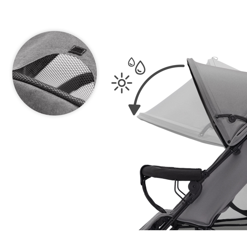 KINDERKRAFT - Lastenrattaat TIK Stone harmaa