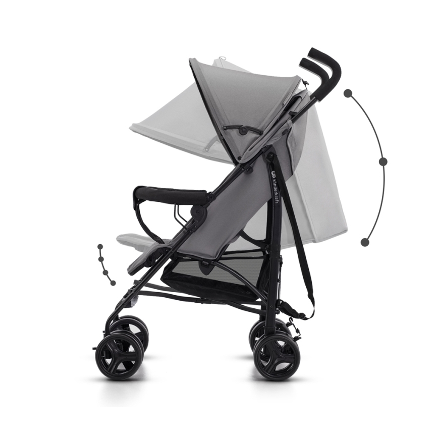 KINDERKRAFT - Lastenrattaat TIK Stone harmaa