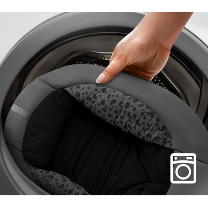 KINDERKRAFT - Lasten keinu 2-in-1 melodialla LUMI 4xAAA tummanharmaa