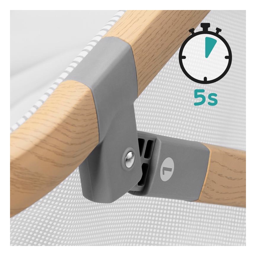 KINDERKRAFT - Matkasänky 4in1 SOFI harmaa