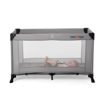 KINDERKRAFT - Matkasänky Baby Tiger VIKI harmaa