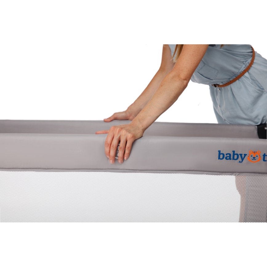 KINDERKRAFT - Matkasänky Baby Tiger VIKI harmaa