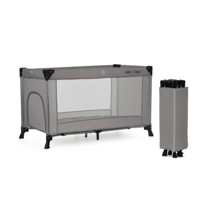 KINDERKRAFT - Matkasänky Baby Tiger VIKI harmaa
