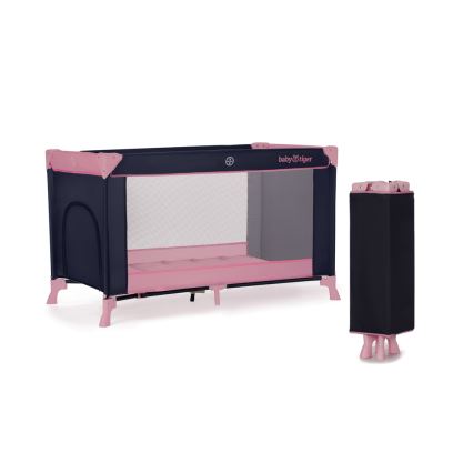 KINDERKRAFT - Matkasänky Baby Tiger VIKI vaaleanpunainen