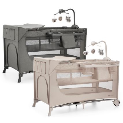 KINDERKRAFT - Matkasänky JOY 2 lisävarusteiden kanssa beige