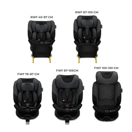 KINDERKRAFT SELECT - I-FIX-turvaistuin (40-150 cm) grafiitinmusta