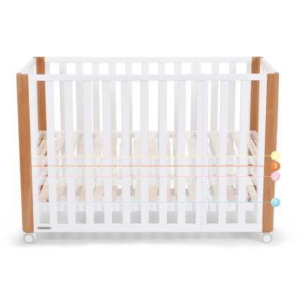KINDERKRAFT SELECT - KOYA Premium 4-in-1 lasten pinnasänky, pyökki/mänty