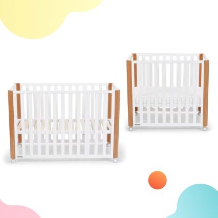 KINDERKRAFT SELECT - KOYA Premium 4-in-1 lasten pinnasänky, pyökki/mänty