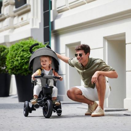 KINDERKRAFT - Lasten kolmipyörä 5in1 SPINSTEP harmaa