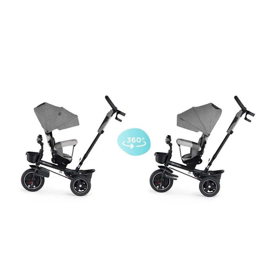 KINDERKRAFT - Lasten kolmipyörä 5in1 SPINSTEP harmaa