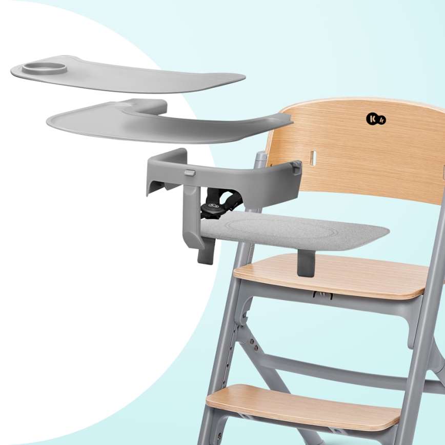 KINDERKRAFT SELECT - Lasten ruokapöydän tuoli 3in1 LIVY Premium tammi