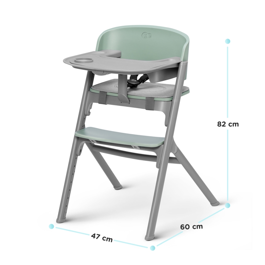 KINDERKRAFT SELECT - Lasten syöttötuoli 3-in-1 LIVY Premium Olive green