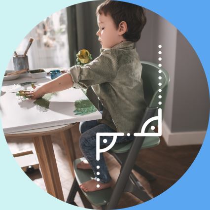 KINDERKRAFT SELECT - Lasten syöttötuoli 3-in-1 LIVY Premium tammi + vauvan lepotuoli CALMEE