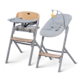KINDERKRAFT SELECT - Lasten syöttötuoli 3-in-1 LIVY Premium tammi + vauvan lepotuoli CALMEE