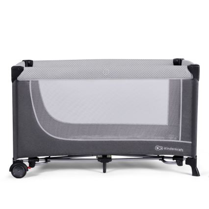 KINDERKRAFT SELECT - Matkasänky LEODY harmaa