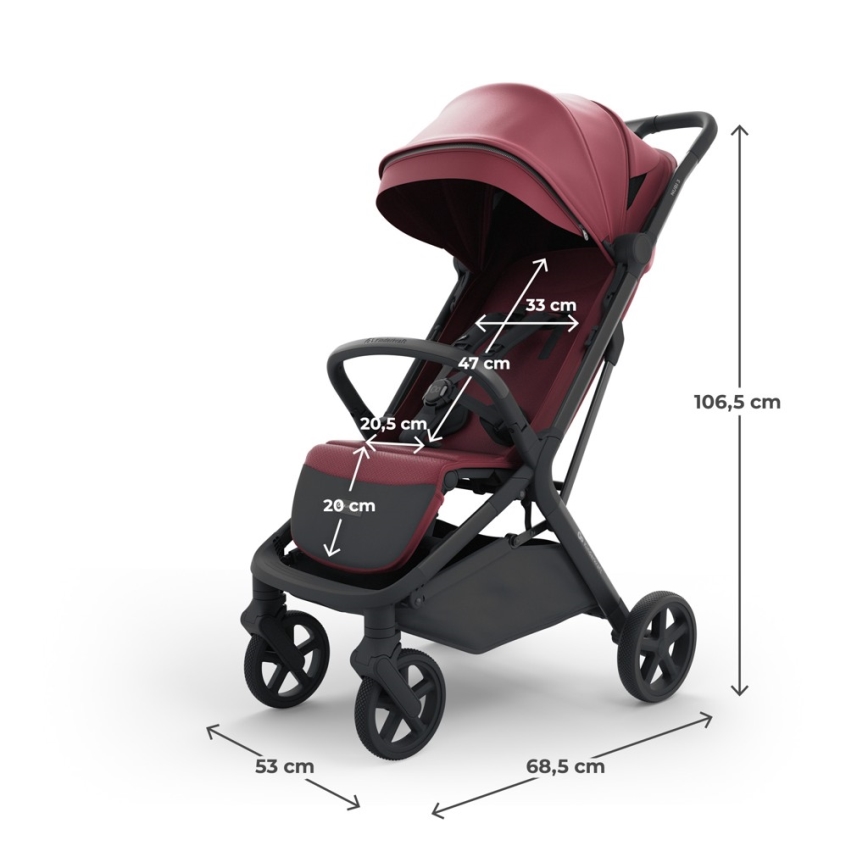 KINDERKRAFT SELECT - Urheilurattaat NUBI 3 Dark Ruby