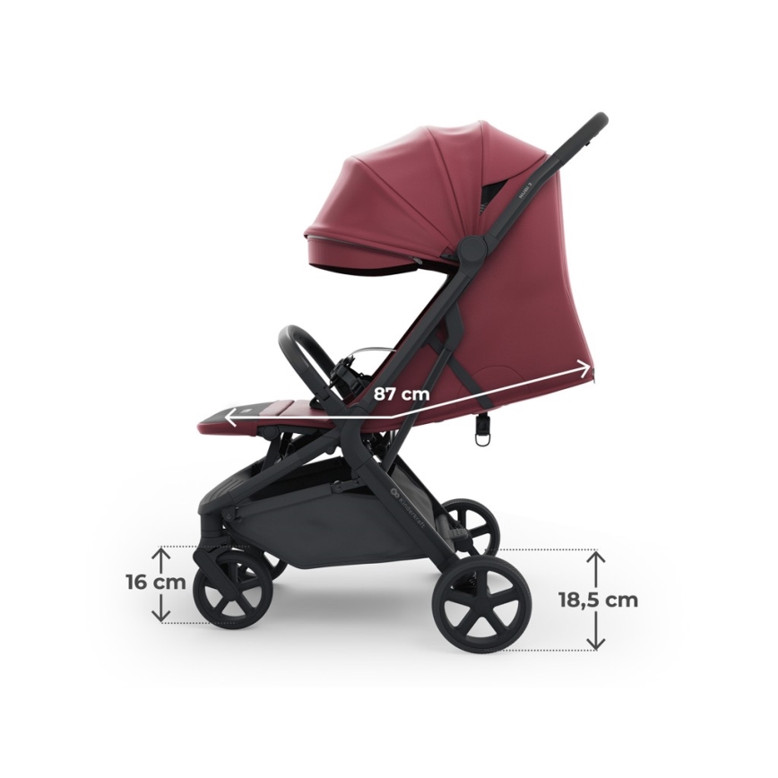 KINDERKRAFT SELECT - Urheilurattaat NUBI 3 Dark Ruby