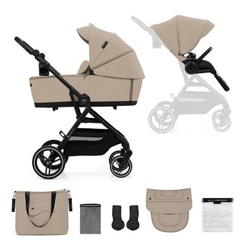 KINDERKRAFT SELECT - Yhdistelmävaunut 2-in-1 YOXI Hiekansävyinen beige