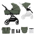KINDERKRAFT SELECT - YOXI 2‑in‑1 yhdistelmävaunut Mystic Green