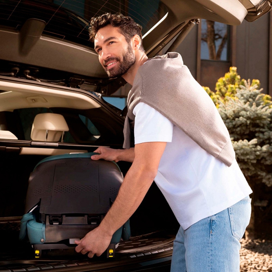 KINDERKRAFT - Taitettava turvaistuin UNITY 2 i-Size 100-150 cm harmaa