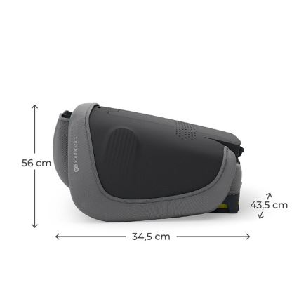 KINDERKRAFT - Taitettava turvaistuin UNITY 2 i-Size 100-150 cm harmaa