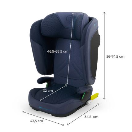 KINDERKRAFT - Taitettava turvaistuin UNITY 2 i-Size 100-150 cm tummansininen
