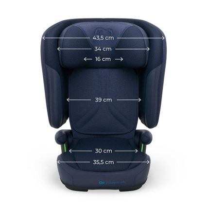 KINDERKRAFT - Taitettava turvaistuin UNITY 2 i-Size 100-150 cm tummansininen