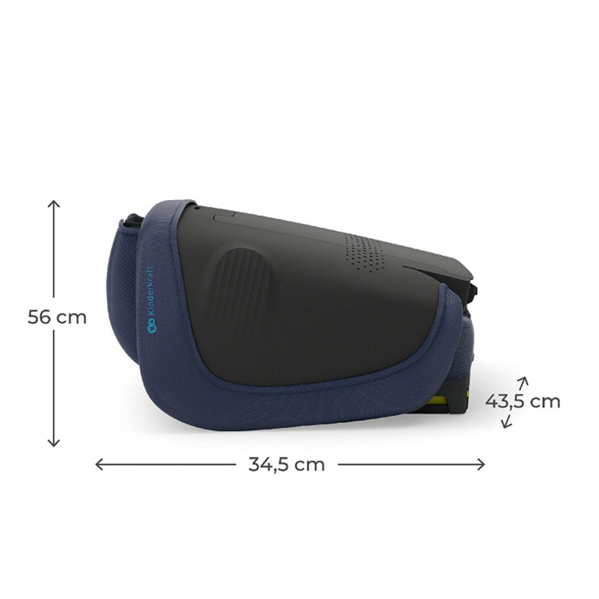KINDERKRAFT - Taitettava turvaistuin UNITY 2 i-Size 100-150 cm tummansininen