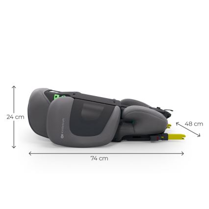KINDERKRAFT - Taitettava turvaistuin XPAND 2 PRO 100-150 cm harmaa