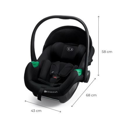 KINDERKRAFT - Turvaistuin MINK PRO 2 40-87 cm (0-13 kg) musta