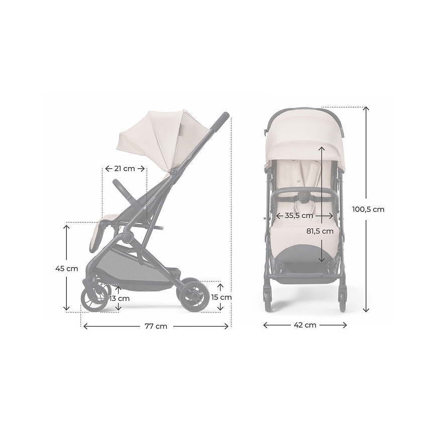 KINDERKRAFT - Urheilurattaat INDY 3 Misty Beige