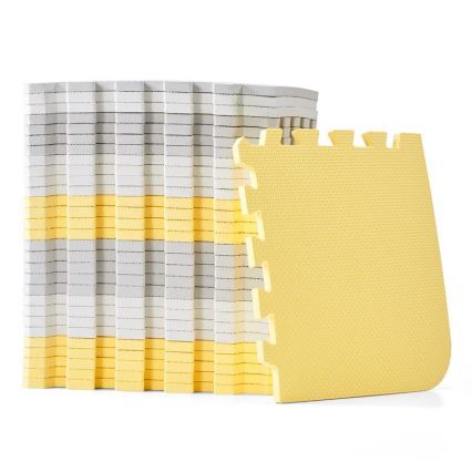 KINDERKRAFT - Vaahtopalapeli LUNO 30kpl harmaa/keltainen