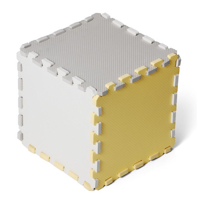 KINDERKRAFT - Vaahtopalapeli LUNO 30kpl harmaa/keltainen