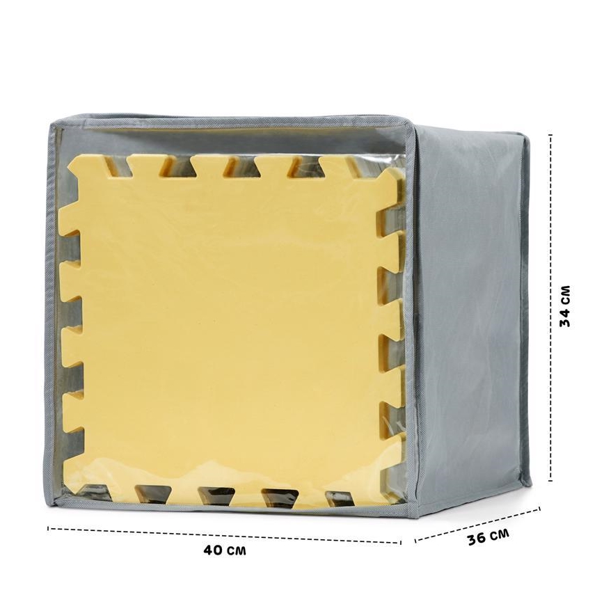 KINDERKRAFT - Vaahtopalapeli LUNO 30kpl harmaa/keltainen