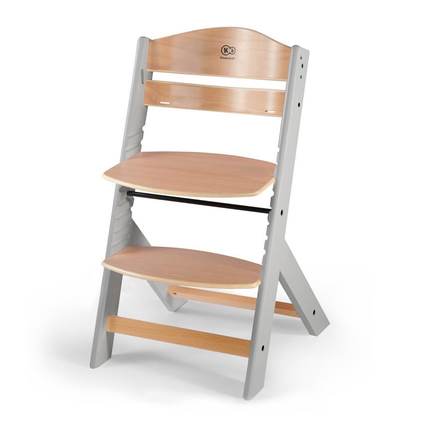 KINDERKRAFT - Vauvan ruokapöydän tuoli ENOCK harmaa