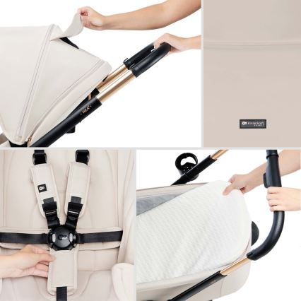 KINDERKRAFT - Yhdistelmärattaat 2in1 NEA 2 beige