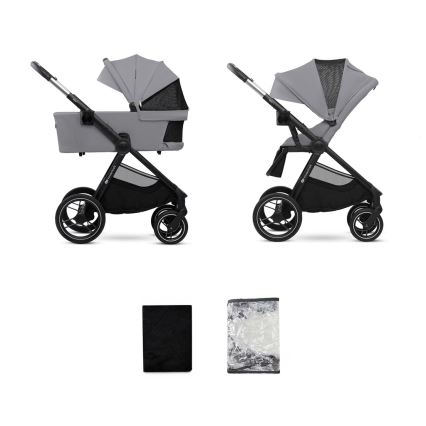 KINDERKRAFT - Yhdistelmärattaat 2in1 NEA 2 Platinum harmaa